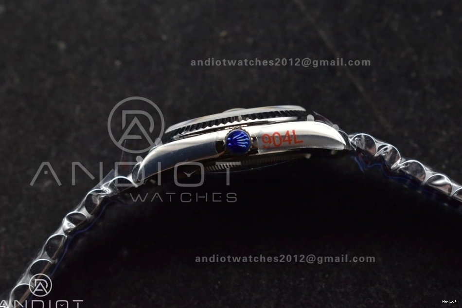 Dial President vr3255 Bracelet Best V5 QF Edition (Gain Weight) 36 Steel DayDate on Light Roman 904L SS Blue 0523